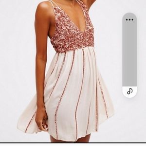 Free People Glitter Girl Slip Dress
